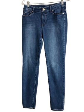 Chico’s Jeggings Jeans 0R (US 4 Reg) 28x29 Blue Mid Rise Ankle Pockets Stretchy